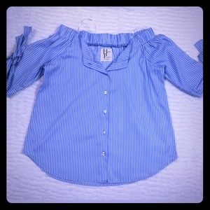 Haute Project Stripped Blue&white Blouse